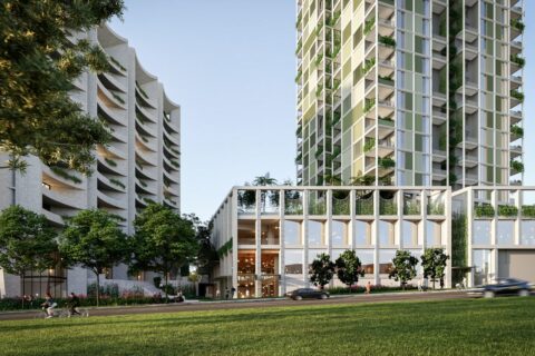 Bates Smart, Smart Design Studio design first towers in carbon neutral precinct