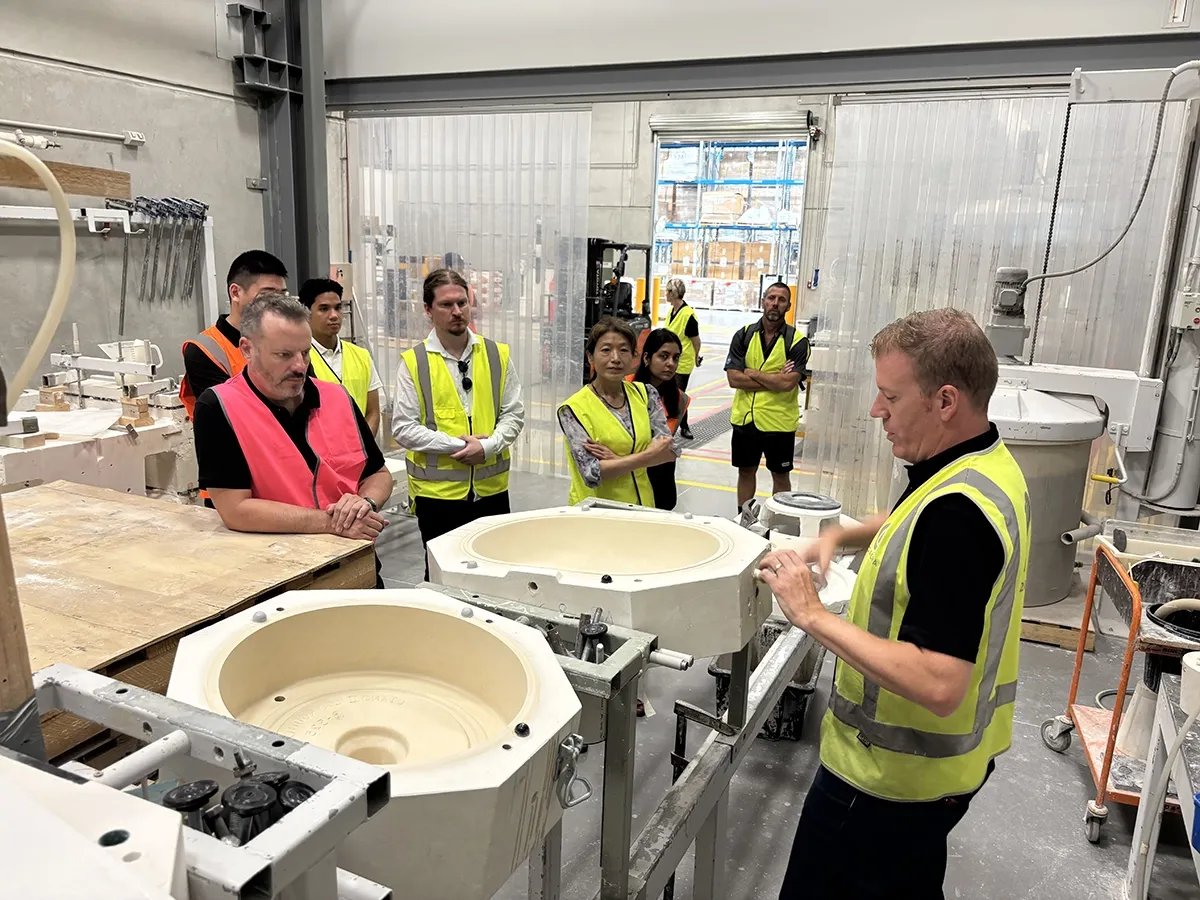 Caroma Innovation & Design Centre Tour with GWA Group Limited Production