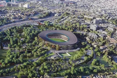 The Queensland Premier has decided to abandon plans to upgrade the Gabba stadium in the south of the city in favour of a new Brisbane Stadium at Victoria Park. Image: Courtesy of the Queensland state government
