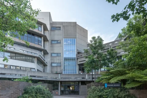 The newly renovated Wilkinson Building is intended to connect with the new $50 million building. Image: University of Sydney archives, REF-00091925